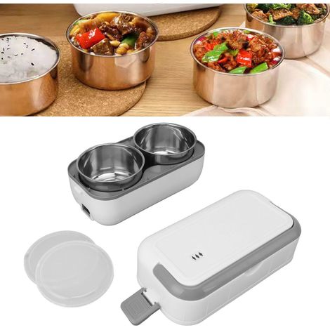 Tragbare, beheizbare Lunchbox mit Edelstahl-Innenauskleidung, geeignet für Zuhause, Büro, Studentenwohnheime, Reisen, Kochen im Freien, europäischer Standard 220 V. (1/5)