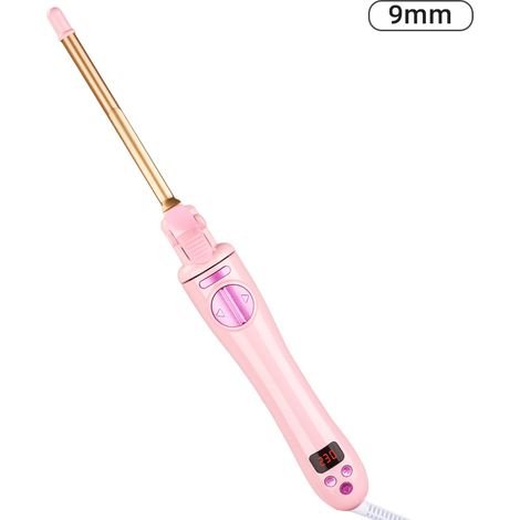 Norme européenne, fer à friser automatique, mini laine teddy, fer à friser 9 mm, frange instantanée fer à friser pour cheveux courts (1/5)