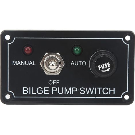 [NUNCA USADO]Interruptor de bomba de achique, indicador LED de 12 V CC, panel de bomba de achique, interruptor de encendido/apagado manual/automático para barco marino (1/5)