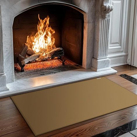 feuerfeste Kaminmatte 105 x 60 cm aus Fiberglas-Silikon für Herd, Grill und Terrasse (1/5)