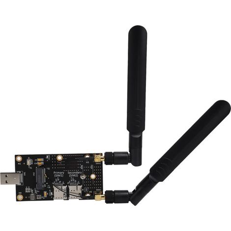 Scheda di M. 2 a USB 3.0 con Supporto SIM Card e Moduli di Antenna 4G/5G (1/5)