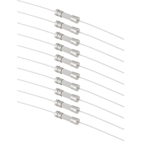 Lot de 10 Fusibles à Cartouche en Verre à Fusion Lente 4 A 250 V CA à Fil Radial pour les Cartes de Contrôle et Les Pilotes de Moteur (1/5)