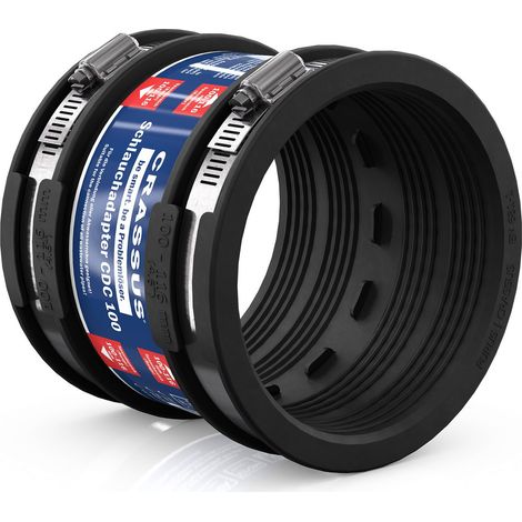 Crassus Schlauchadapter Typ 1 druckd. 0,6 bar 100 - 116 mm Spannweite, CRA11018