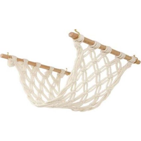 Filiyano-Hamac à fruits en macramé pour sous-meuble de cuisine, filet porte-fruits végétarien et crochet pour suspendre la corbeille à fruits (1/5)