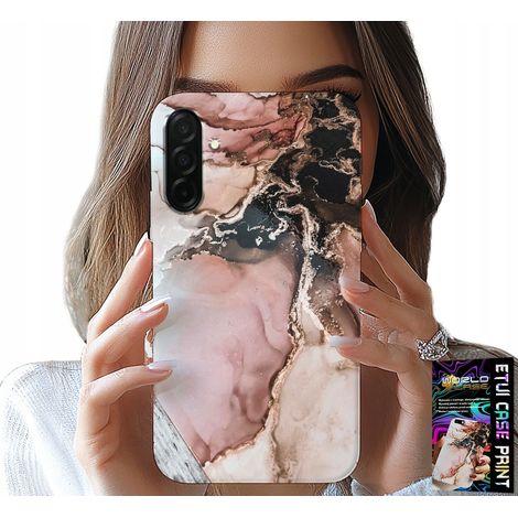 Custodia per Samsung Galaxy A56 5G - eleganti motivi effetto marmo alla moda + vetro (1/5)