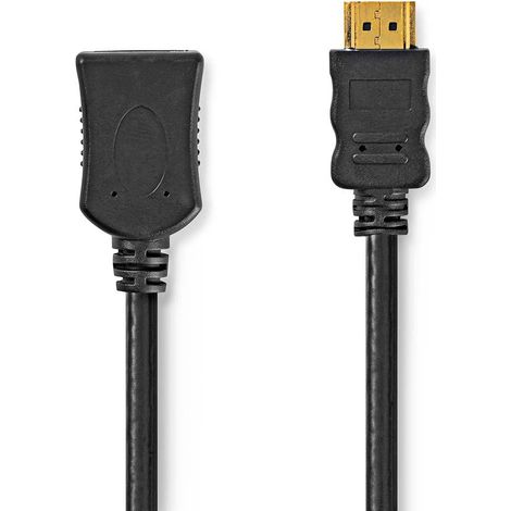 Cavo hdmi ad alta velocita con ethernet connettore hdmi uscita hdmi 4k a 60 hz arc 102 gbps 100 m rotondo pvc nero etichetta