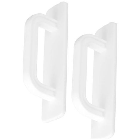 Poignée de Meuble Autocollante,Lot de 2 Poignées Adhésives Blanches,pour Porte de Balcon Coulissante, Terrasse,Tiroir,Armoire et Meuble de Cuisine(Blanc) (1/5)