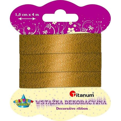 Cinta metálica de 15 mm x 4 m, color oro