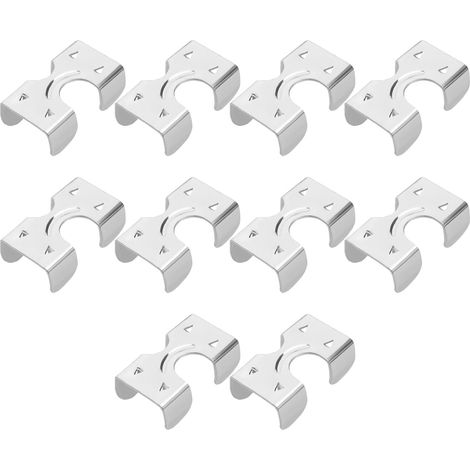 lot de 10 colliers de serrage, acier inoxydable 304, 40mm x 22mm, pour corde 10-12mm, usage intérieur et extérieur (1/5)