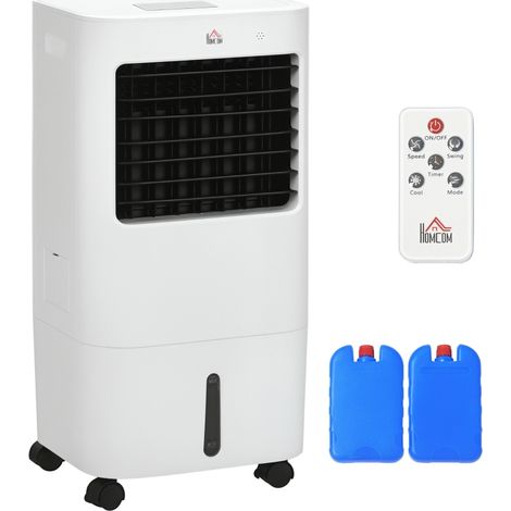 Climatiseur portable silencieux avec écran LED et télécommande 32 x 37 x 74 cm Blanc