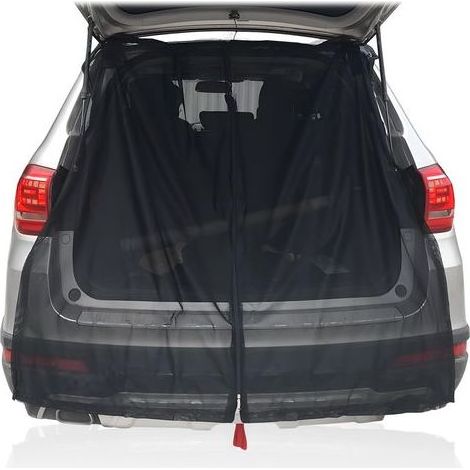Moskitonetz für die Hecktür von Lieferwagen, Sonnenschutzvorhänge für die Heckklappe von Autos, schwarzes Insektennetz aus Netzgewebe, magnetisches Moskitonetz für Wohnwagen und Wohnmobile. (1/5)
