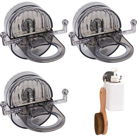 3 dispensadores de gel de ducha de pared con ventosas, para champú/detergente líquido para ropa, fáciles de colgar.