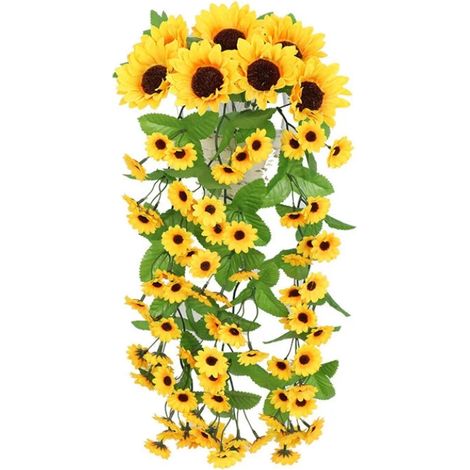 Fleur Artificielle Plante , Guirlande Plastique Fausse Lierre Plante tombante Decoration pour Mariage Balcon Mur Jardin Suspendu (1/3)