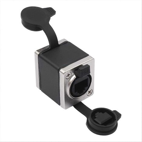 Adaptateur traversant RJ45, convertisseur de coupleur droit femelle RJ45 pour réseau Ethernet (1/5)