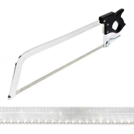 Professional manual butcher's saw, XL size, kitchen tool, suitable for cutting meat and large bones. (1/4)