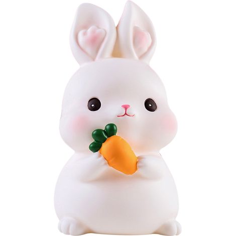 Tirelire enfant lapin argent pièces anti-chute résine vinyle banque monnaie garçon fille (1/5)