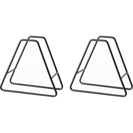 Eisen-Untersetzerhalter 2-teilig Metall-Untersetzerregal für Küche und Wohnzimmer platzsparender Organizer für runde Untersetzer stilvoller für (1/5)