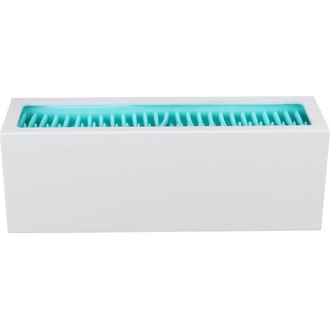 Boîte de rangement cosmétique en silicone blanc et bleu pour rouge à lèvres et maquillage, étui organiseur de produits de beauté.