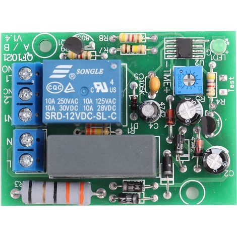Tonysa – 220V Time Delay Relay Switch – Timer Module with Adjustable Delay 0-10min – 10A Capacity – 0.8W Power Consumption (1/5)