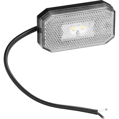 Feu De Position 12/24v Blanc 80 X 44 Mm Led (1/5)