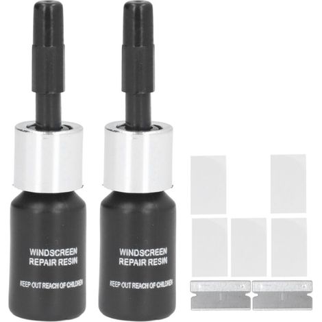 2PCS Liquide Réparation Pare-brise Voiture - Kit Réparation Fissures Vitre Auto - Fluide Réparation Vitrage Automobile DIY (1/5)