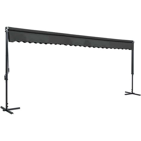 Maison Exclusive - Auvent sur pied 600 x 300 cm Anthracite (1/5)