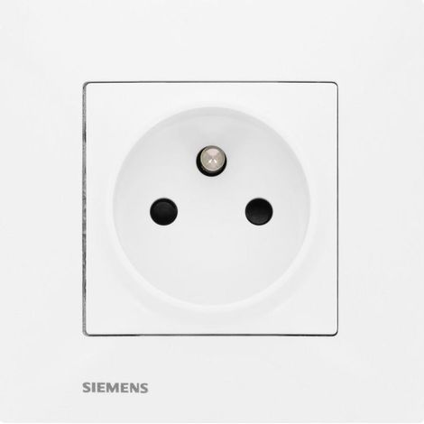Siemens Toma modular blanca con tapas de seguridad