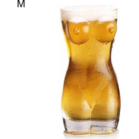 Verre à shot forme corps femme homme, tasse en verre pour vodka whisky bière (1/5)