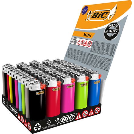 Anzünder Bic J25 Mini Bunt 50 Stück
