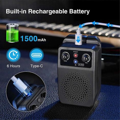 Mini-E-Gitarrenverstärker 5W Tragbarer Gitarrenverstärker
