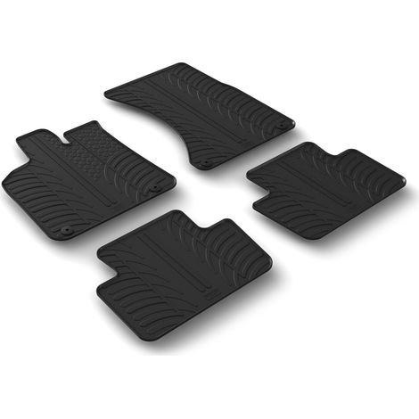 Set tappeti su misura in gomma - compatibile per Porsche Macan (12/1304/25) automatico