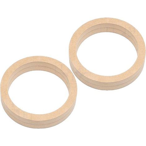 2 Adaptateurs HP Universels Bois MDF 165mm Epaisseur 36mm Diametre 177mm