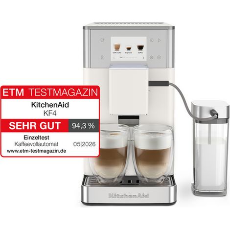 KitchenAid KF4 Kaffeevollautomat, Farbe: Porzellan