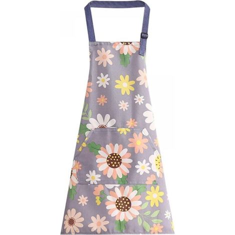 Tablier de Cuisine Réglable Bavoir Tablier Drôle Longues Cravates avec Personnalisé Cuisine Cuisson Jardinage Peinture pour Cadeau Barbecue Femmes Hommes (1/5)