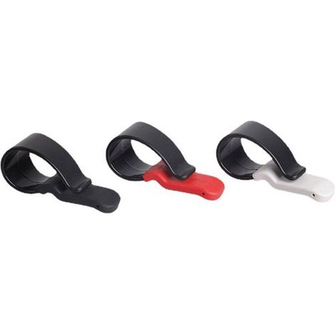 Clip universale per occhiali da auto in 3 colori (nero/rosso/bianco)，clip in plastica stabile per aletta parasole，antigraffio e facile da montare (1/5)