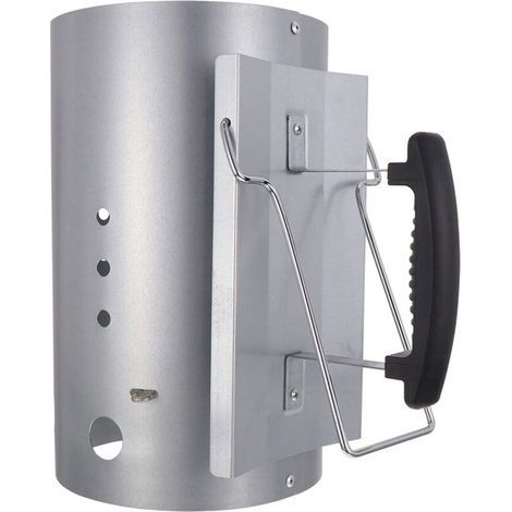 Rapidfire Starter Chimney Lighter - Compact firelighter with two handles, for charcoal barbecues and more, ignition aid for charcoal and briquettes (1/5)