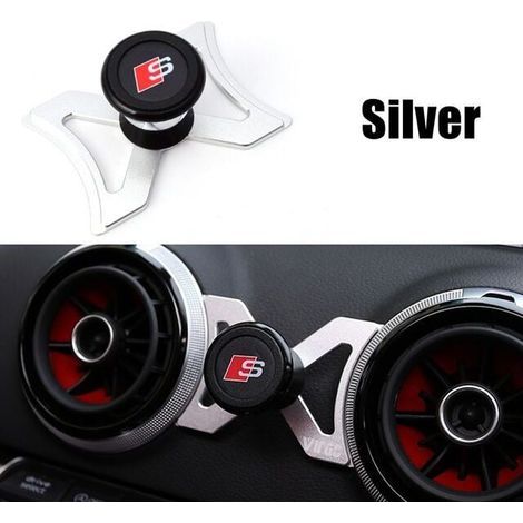 Supporto per telefono da auto, supporto per bocchetta dell'aria, supporto girevole a 360°, supporto magnetico per GPS, accessori (1/3)