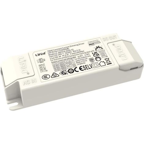 Driver LIFUD Dimmable TRIAC 220-240V No Flicker Sortie 25-42V 200-350mA 5-14W LF-ABT014-0350-42 14 W