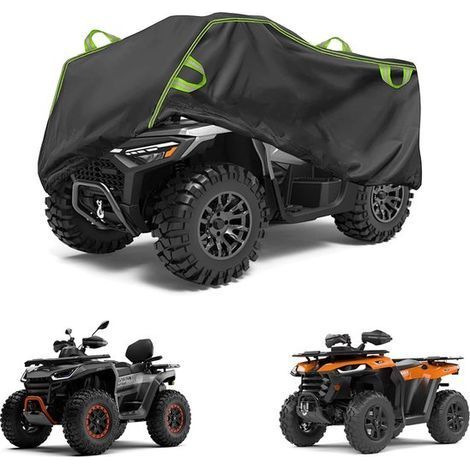 bâche longziming pour quad - Housse de protection pour VTT - Housse pour véhicule - 256 x 110 x 120 cm - Résistante aux intempéries - Système de fixation rapide - Tissu Oxford 210D - Imperméable - Sys (1/5)