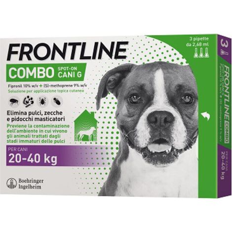 FRONTLINE COMBO 20-40 KG CANI GRANDI 3 PIPETTE