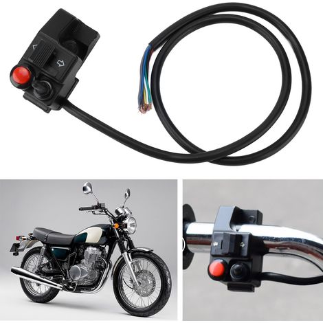 Interrupteur Moto 22mm Gauche 7/8 Pouce - Commutateur 3 en 1 Klaxon, Clignotant, Feux (1/5)