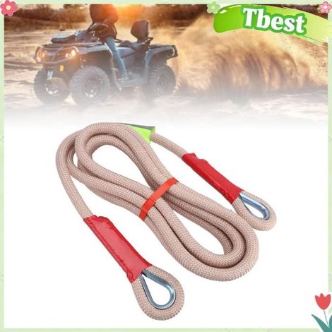 Tbest Corde de remorquage de voiture Corde de remorquage en Polyester, résistance à la rupture, corde deco Qom/Cut.Frighten (1/5)