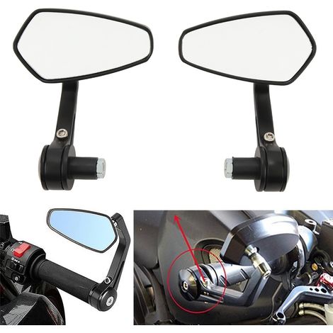 (Exklusiv in Mexiko erhältlich) Lenkerspiegel für Yamaha-Motorräder – Lenkerspiegel – Rückspiegel – Fünfpunkt-Lenkerspiegel (1/5)