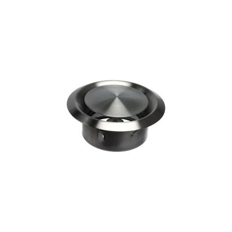 Ø100mm Diffuseur d'alimentation/Extraction Vanne à Disque Réglable Grille de Ventilation Ronde en Acier Inoxydable