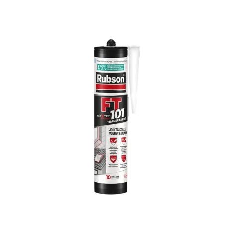 Rubson FT 101 Translucide, Mastic polymère de haute qualité pour joints, fissures, collages, Mastic étanche pour intérieur & extérieur, Mastic multi-matériaux, cartouche de 280 ml