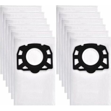 12 sacs aspirateur pour Karcher WD4 WD5 WD6, convient pour Karcher MV4, MV5, MV6 Aspirateur eau et poussière (1/4)