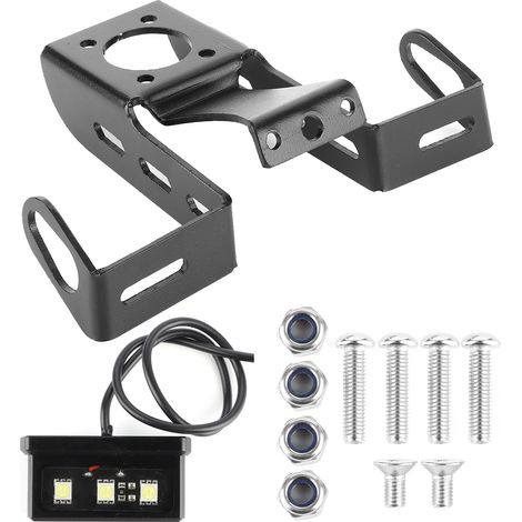 Pare-boue arrière moto support plaque d'immatriculation avec feu LED pour Yamaha YZF R6 2006-2016 (1/5)