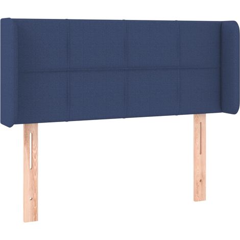 Maison Exclusive - Kopfteil mit Ohren Blau 103x16x78/88 cm Stoff