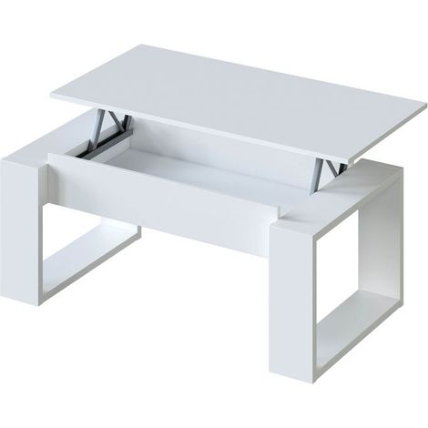 MESA DE CENTRO ELEVABLE ATTUALE 45X105X55 CM BLANCO ARTIK (1/10)