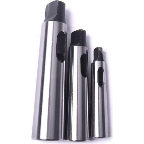 pair Cône Morse douille de perçage Réduction adaptateur pour tour de fraisage (MT1 à MT2, MT3 à MT2, MT3 à MT4,3pcs)